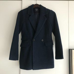 Abercrombie Navy Blazer Coat